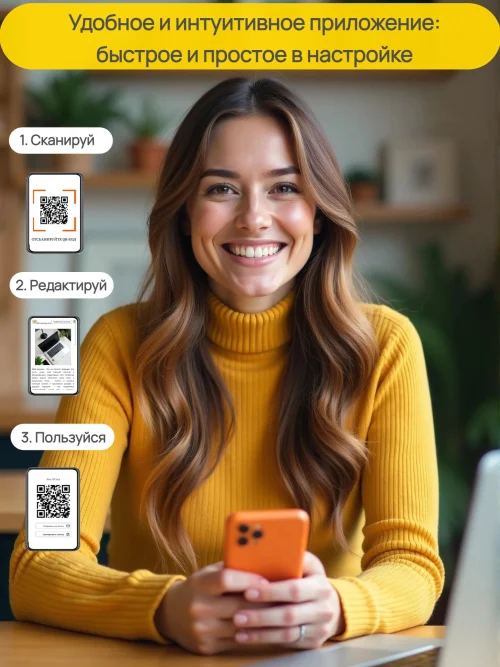 Динамический qr код наклейка потерашка для багажа, техники и других вещей