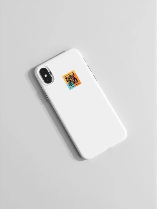 Динамический qr код наклейка потерашка для смартфонов
