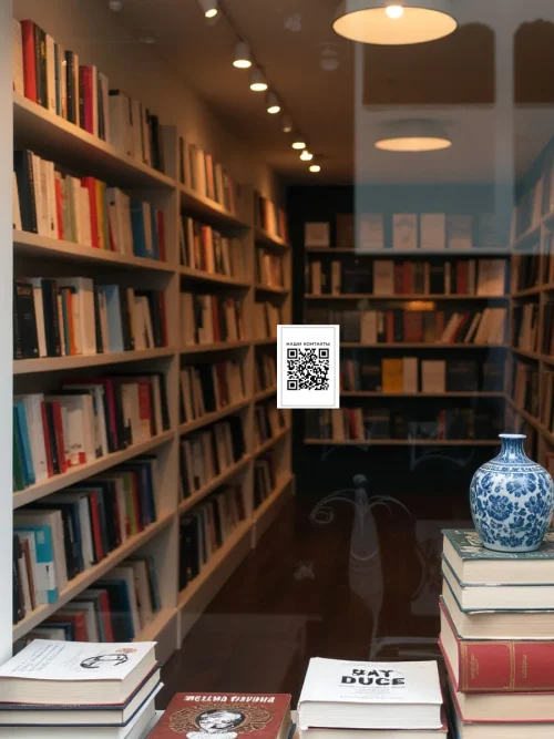 Динамический QR код наклейка для бизнеса