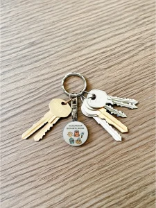 Динамический QR код брелок для ключей