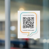 Наклейка с QR кодом для бизнеса